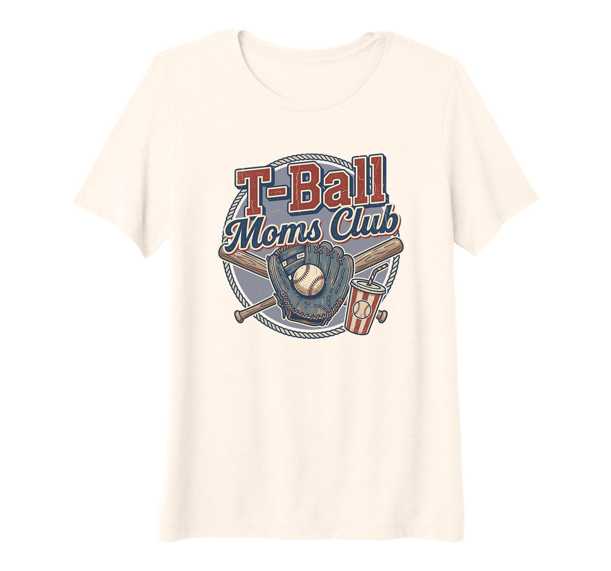 Womens Baseball Mom T Ball Moms Club Tri T-Shirt - Graphic Print Unisex - T-Shirt, Sweatshirt, Hoodie