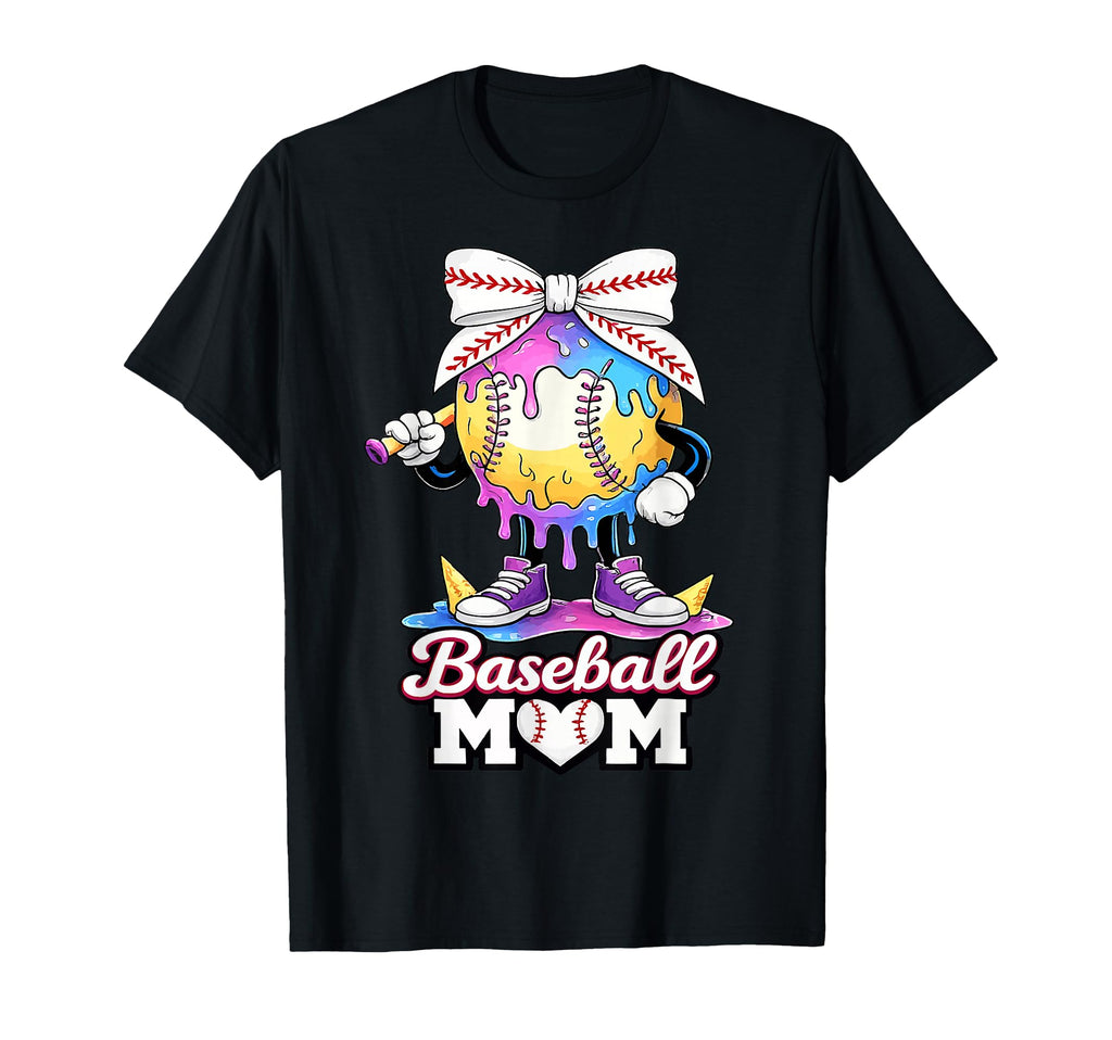 Coquette Baseball Ice Cream Drip T-Shirt - Streetwear Style Unisex - T-Shirt, Sweatshirt, Hoodie