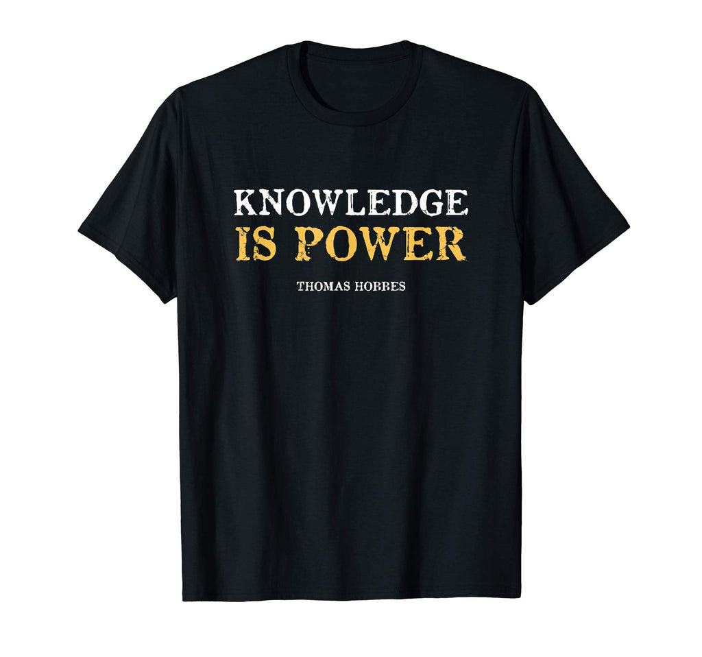 Hobbes Knowledge Is Power Anarchism T-Shirt - Trendy Graphic Men Women - T-Shirt, Sweatshirt, Hoodie