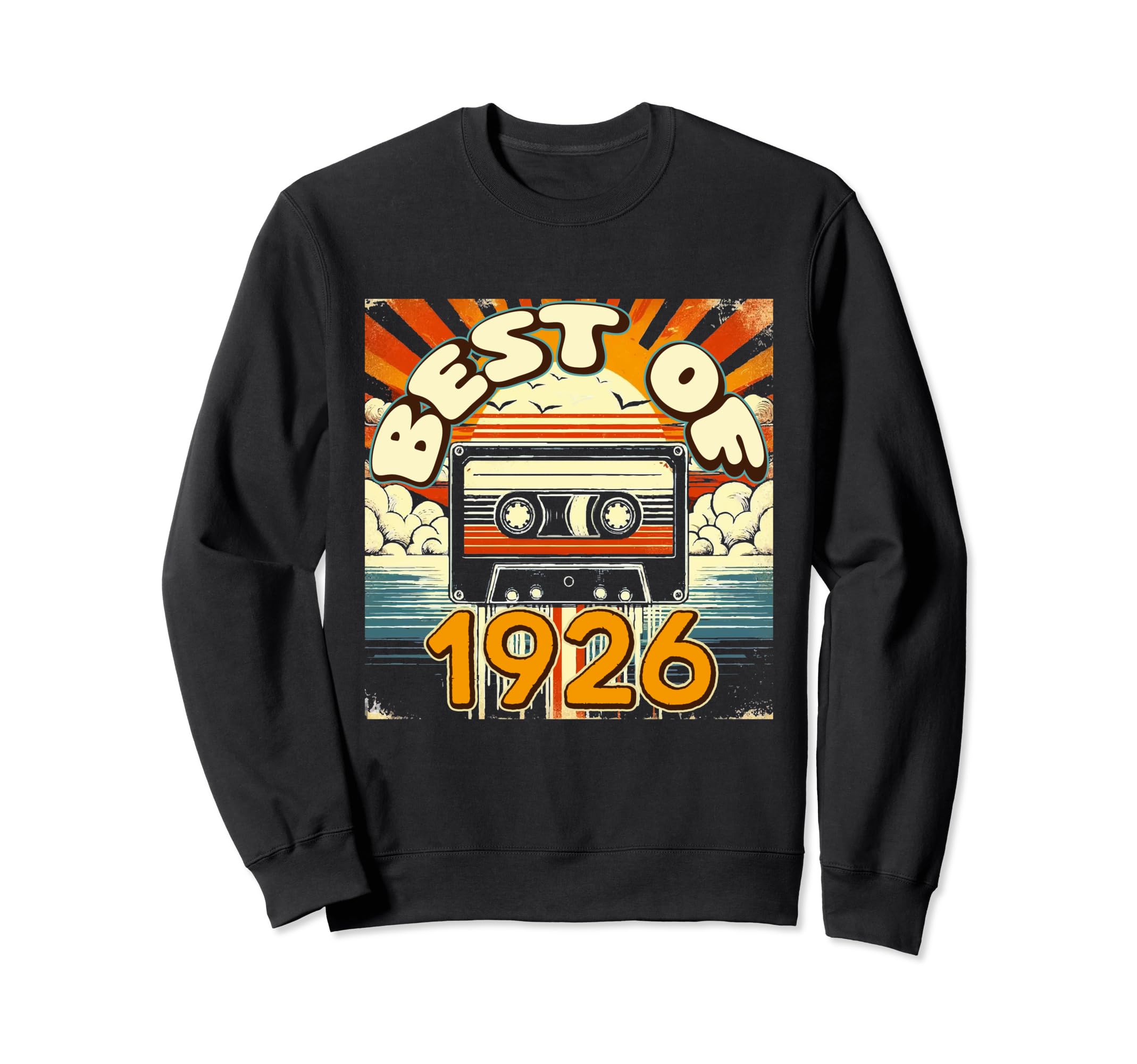 Best 1926 Cassette Tape Birthday Sweatshirt - Streetwear Style Unisex - T-Shirt, Sweatshirt, Hoodie