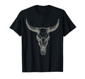 Cowgirl Cowboy Western Cow Skull T-Shirt - Trendy Graphic Unisex - T-Shirt, Sweatshirt, Hoodie