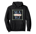 Mahj Mahjong Game Preppy Night Pastel Hoodie - Minimalist Print Unisex - T-Shirt, Sweatshirt, Hoodie