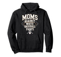 Baseball Moms Against White Baseball Hoodie - Aesthetic Graphic for Adults - T-Shirt, Sweatshirt, Hoodie