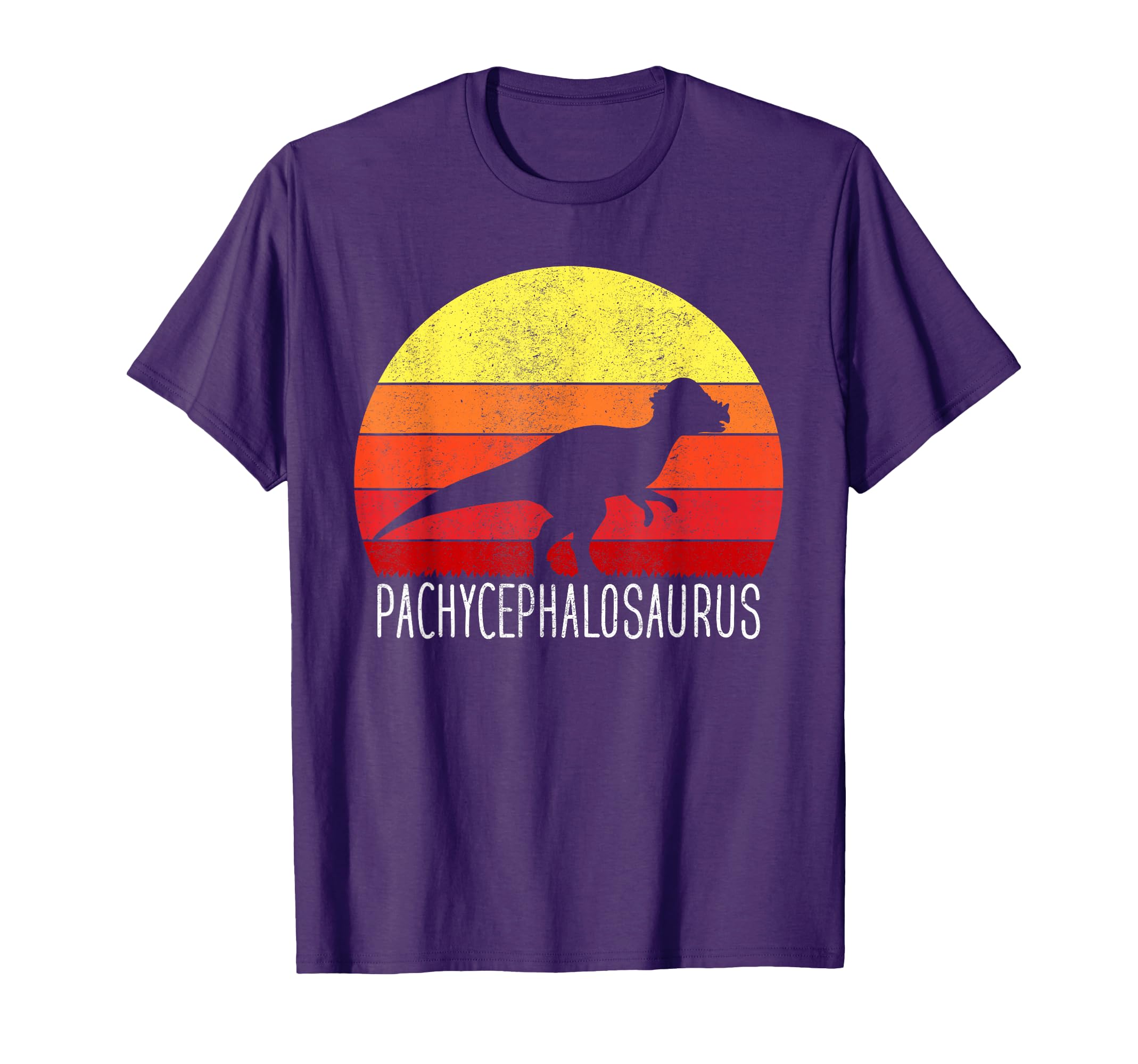 Pachycephalosaurus Sunset Dinosaur T-Shirt - Casual Everyday Wear Unisex - T-Shirt, Sweatshirt, Hoodie