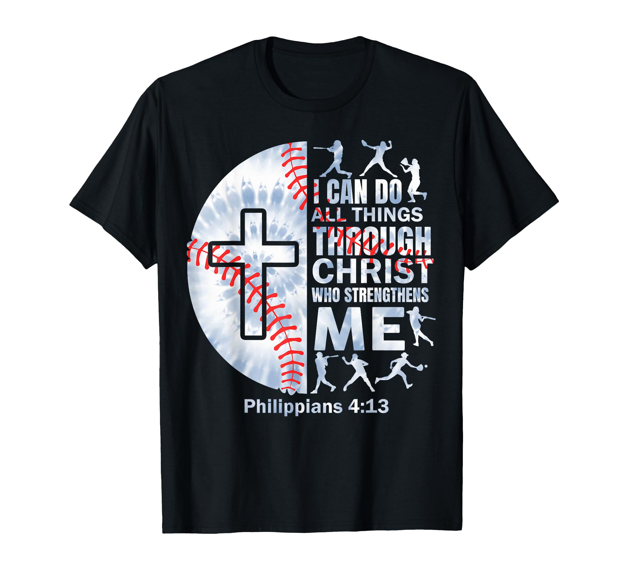 Christian Baseball Player Team T-Shirt - Graphic Print for Adults - T-Shirt, Sweatshirt, Hoodie