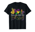 Peace Love Mardi Gras Beads Carnival T-Shirt - Streetwear Style Unisex - T-Shirt, Sweatshirt, Hoodie