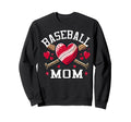 Baseball Mom Love Sweatshirt - Minimalist Print Men Women - T-Shirt, Sweatshirt, Hoodie