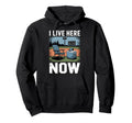 I Live Here Now Baseball Season Hoodie - Casual Everyday Wear for Adults - T-Shirt, Sweatshirt, Hoodie