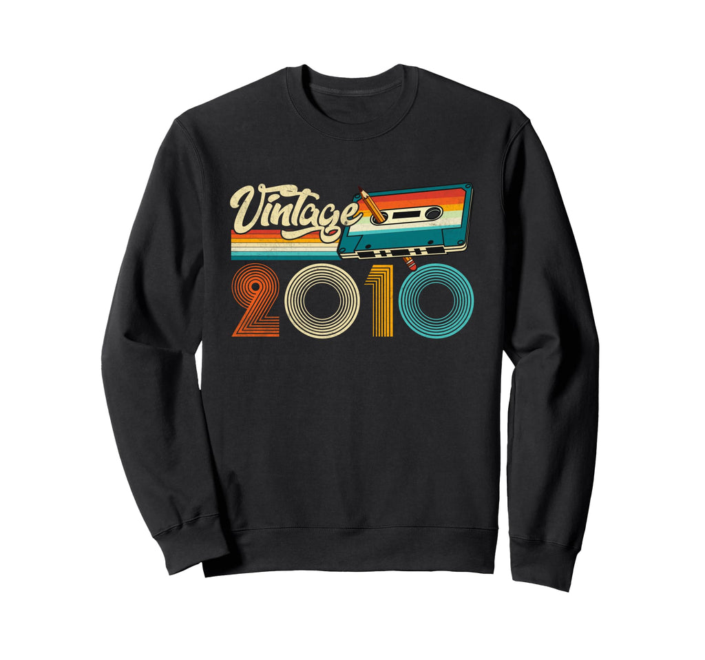 2010 Made 2010 Cassette Tape 15Th Sweatshirt - Fun Novelty Design Unisex - T-Shirt, Sweatshirt, Hoodie