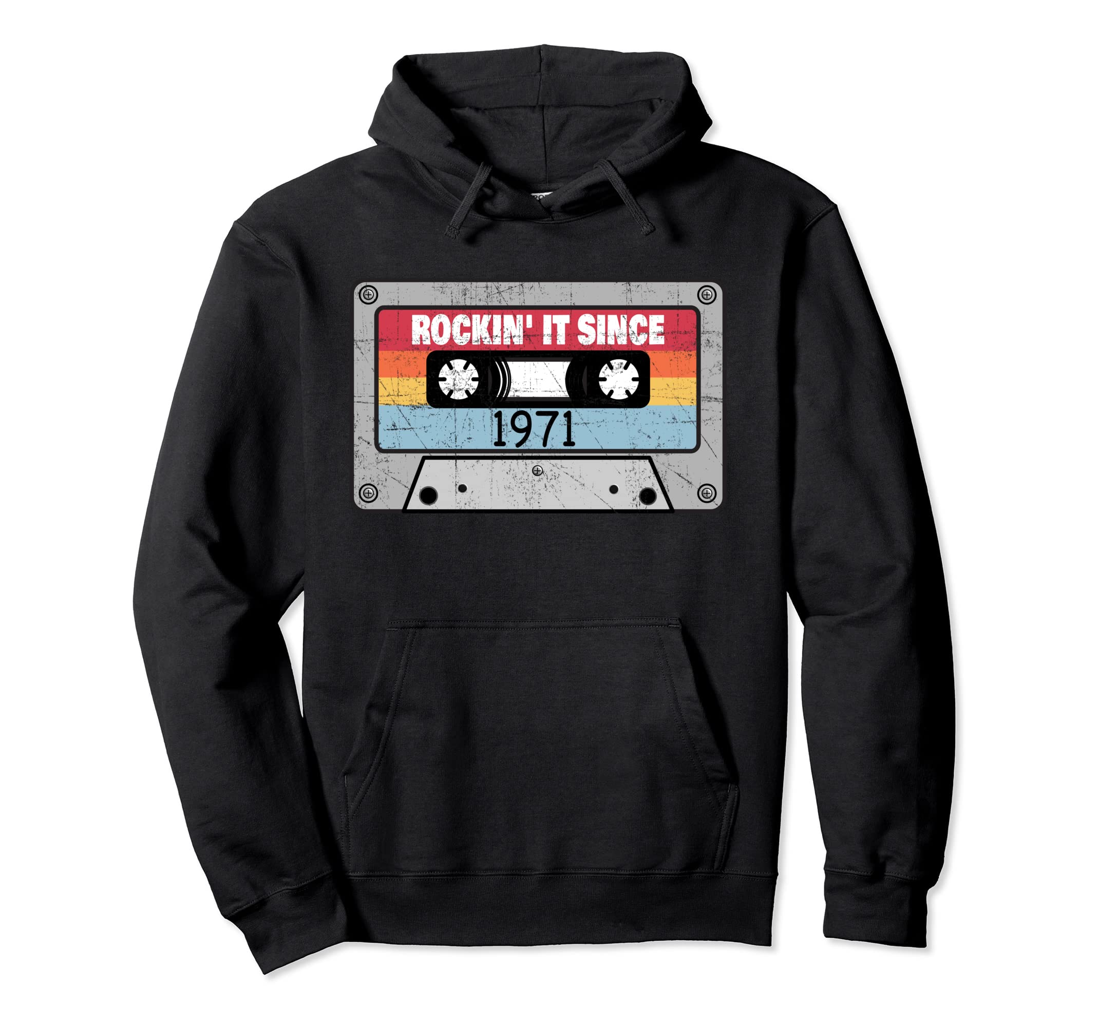 Rock 1971 50Th Birthday Cassette Tape Hoodie - Streetwear Style Men Women - T-Shirt, Sweatshirt, Hoodie