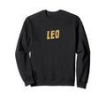 Leo Golden Yellow Zodiac Sign Sweatshirt - Unique Graphic for Adults - T-Shirt, Sweatshirt, Hoodie