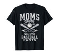 Funny Baseball Mom Moms Against White T-Shirt - Minimalist Print Men Women - T-Shirt, Sweatshirt, Hoodie