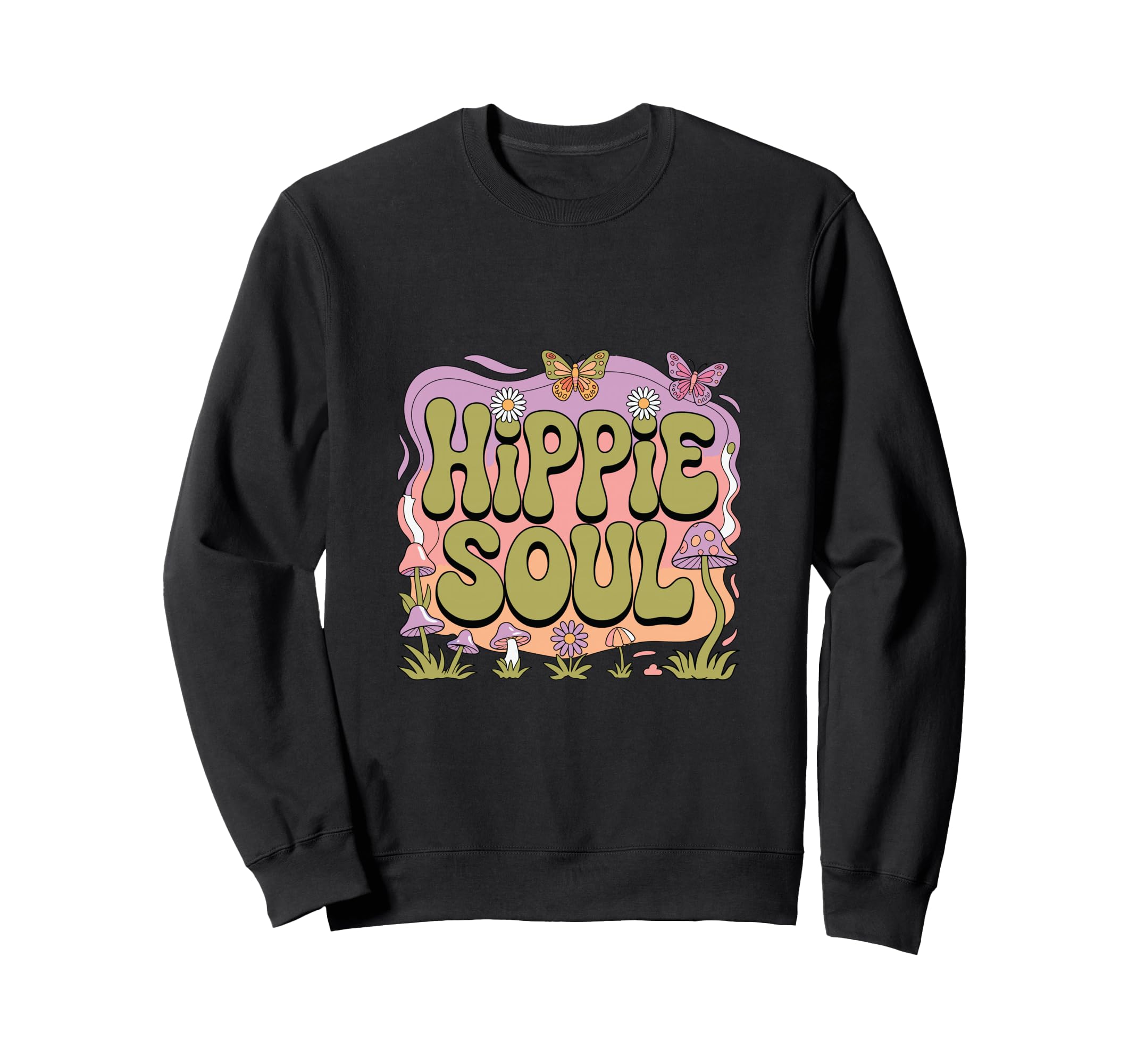 Hippie Soul Boho Psychedelic Sweatshirt - Custom Art Print for Adults - T-Shirt, Sweatshirt, Hoodie