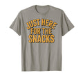 Just Here Snacks Distressed Funny T-Shirt - Fun Novelty Design Men Women - T-Shirt, Sweatshirt, Hoodie