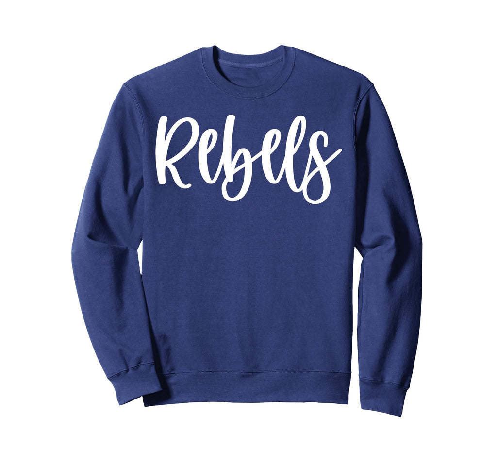 Rebels School Spirit Team Mascot Sweatshirt - Novelty Apparel for Adults - T-Shirt, Sweatshirt, Hoodie