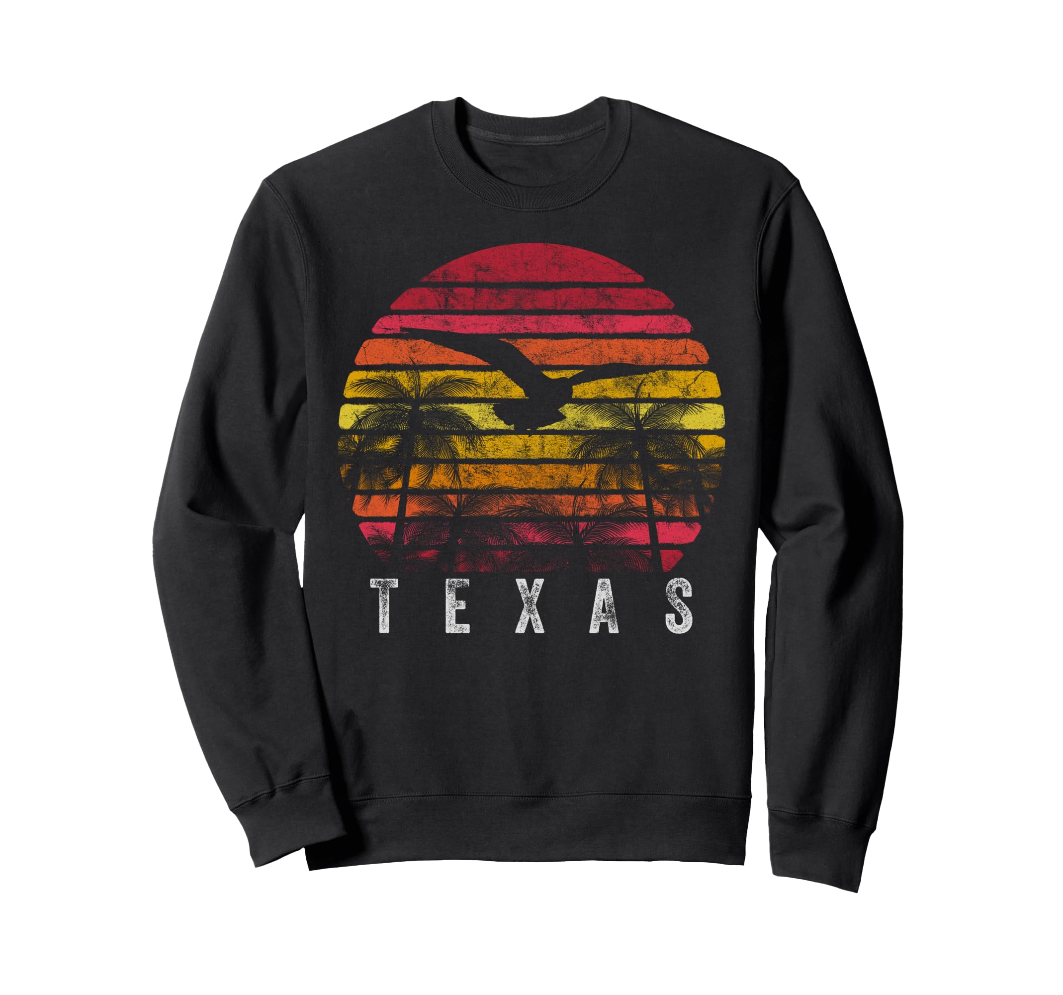 Texas Beach Gift Sunset 80S Sweatshirt - Streetwear Style for Adults - T-Shirt, Sweatshirt, Hoodie