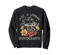 Photographer Camera Flowers Sweatshirt - Fun Novelty Design Unisex - T-Shirt, Sweatshirt, Hoodie