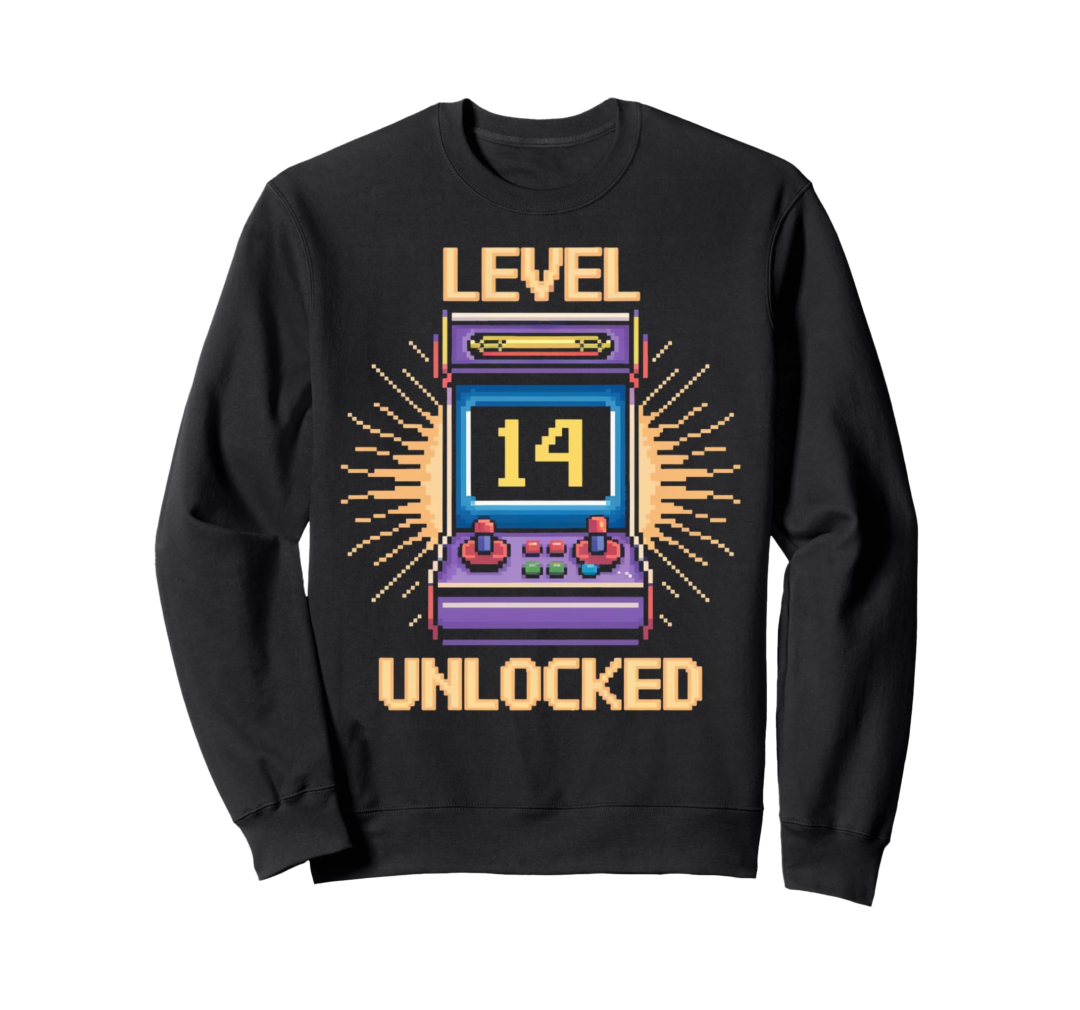 Level 14 Unlock Birthday Gamer 14 Sweatshirt - Streetwear Style for Adults - T-Shirt, Sweatshirt, Hoodie