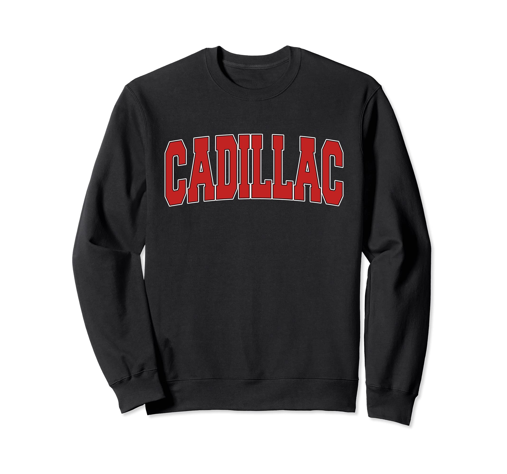 Cadillac Mi Michigan Varsity Usa Sweatshirt - Fun Novelty Design Men Women - T-Shirt, Sweatshirt, Hoodie