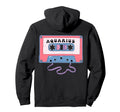 Aquarius Cassette Tape Art Lovers Hoodie - Custom Art Print for Adults - T-Shirt, Sweatshirt, Hoodie
