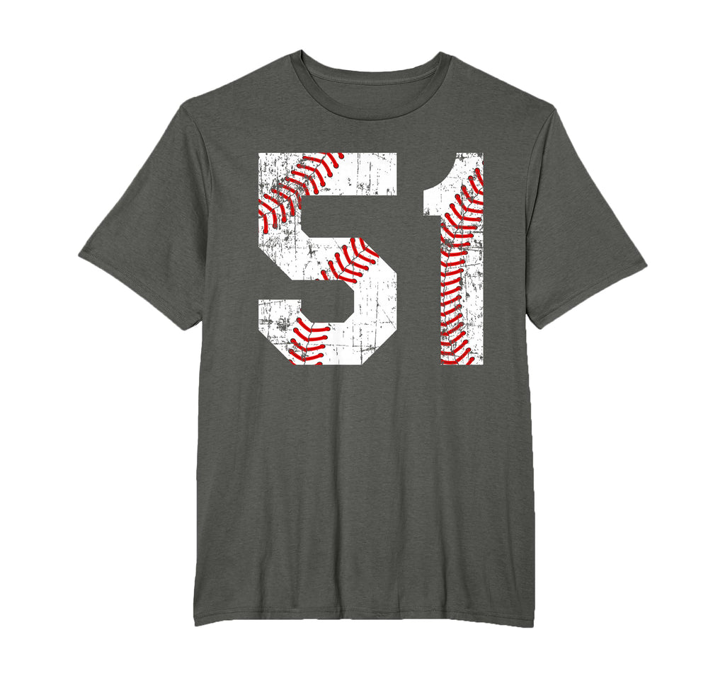 Baseball 51 Jersey Number T-Shirt - Streetwear Style for Adults - T-Shirt, Sweatshirt, Hoodie