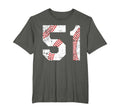 Baseball 51 Jersey Number T-Shirt - Streetwear Style for Adults - T-Shirt, Sweatshirt, Hoodie