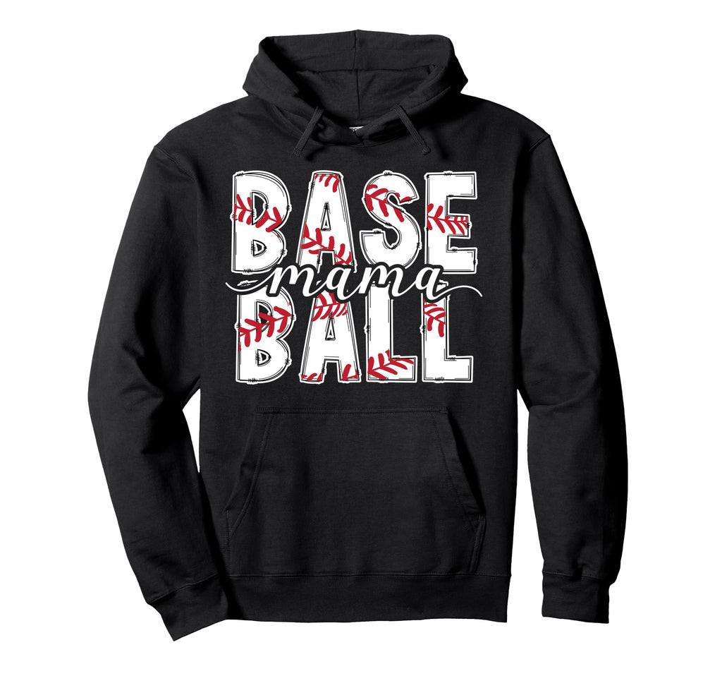 Baseball Mama Baseball Mom Baseball Hoodie - Trendy Graphic Men Women - T-Shirt, Sweatshirt, Hoodie