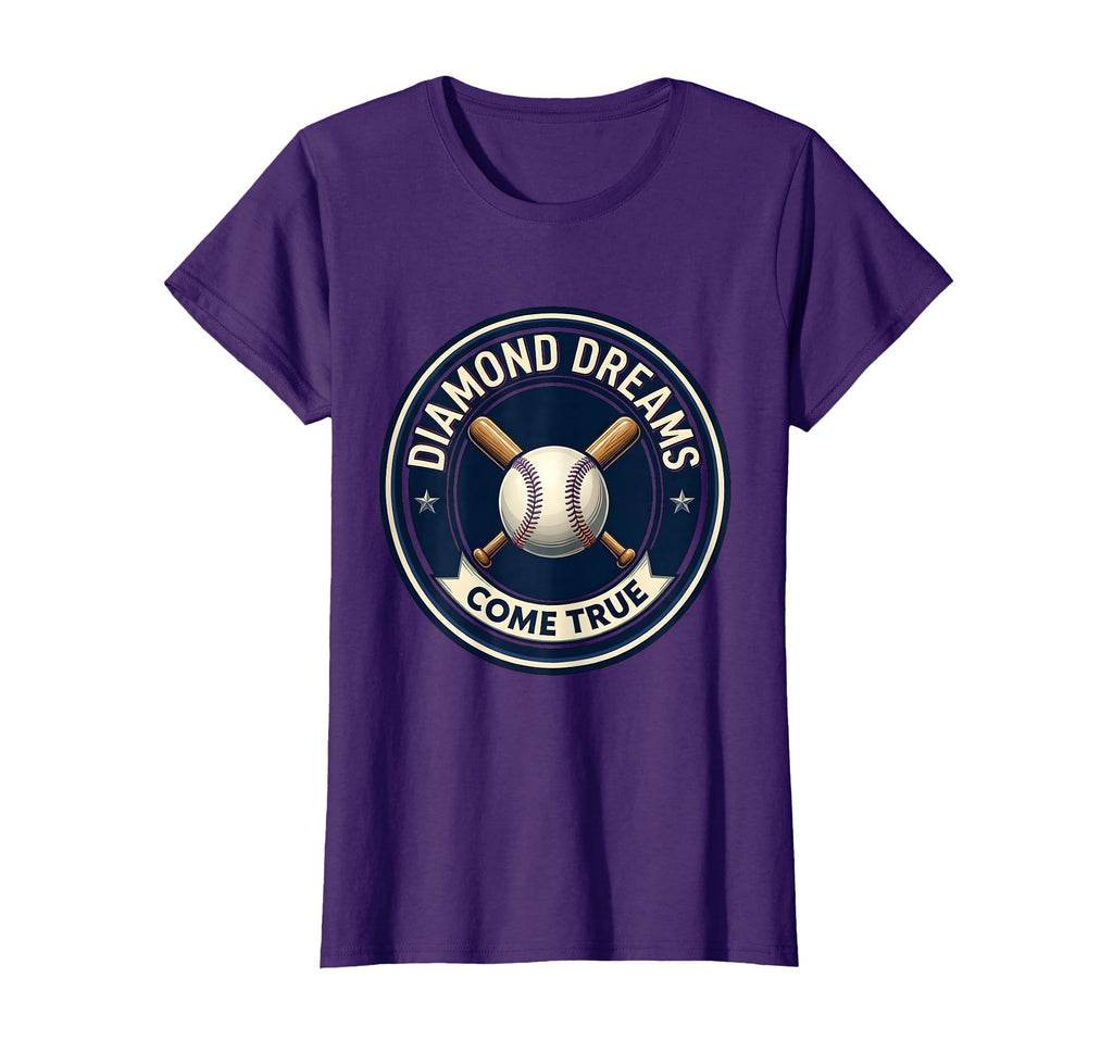 Diamond Dreams Come True American Baseball T-Shirt - Unique Graphic Unisex - T-Shirt, Sweatshirt, Hoodie