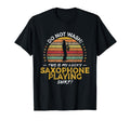 Saxophone Player Funny Saxophonist 70S T-Shirt - Graphic Print Unisex - T-Shirt, Sweatshirt, Hoodie