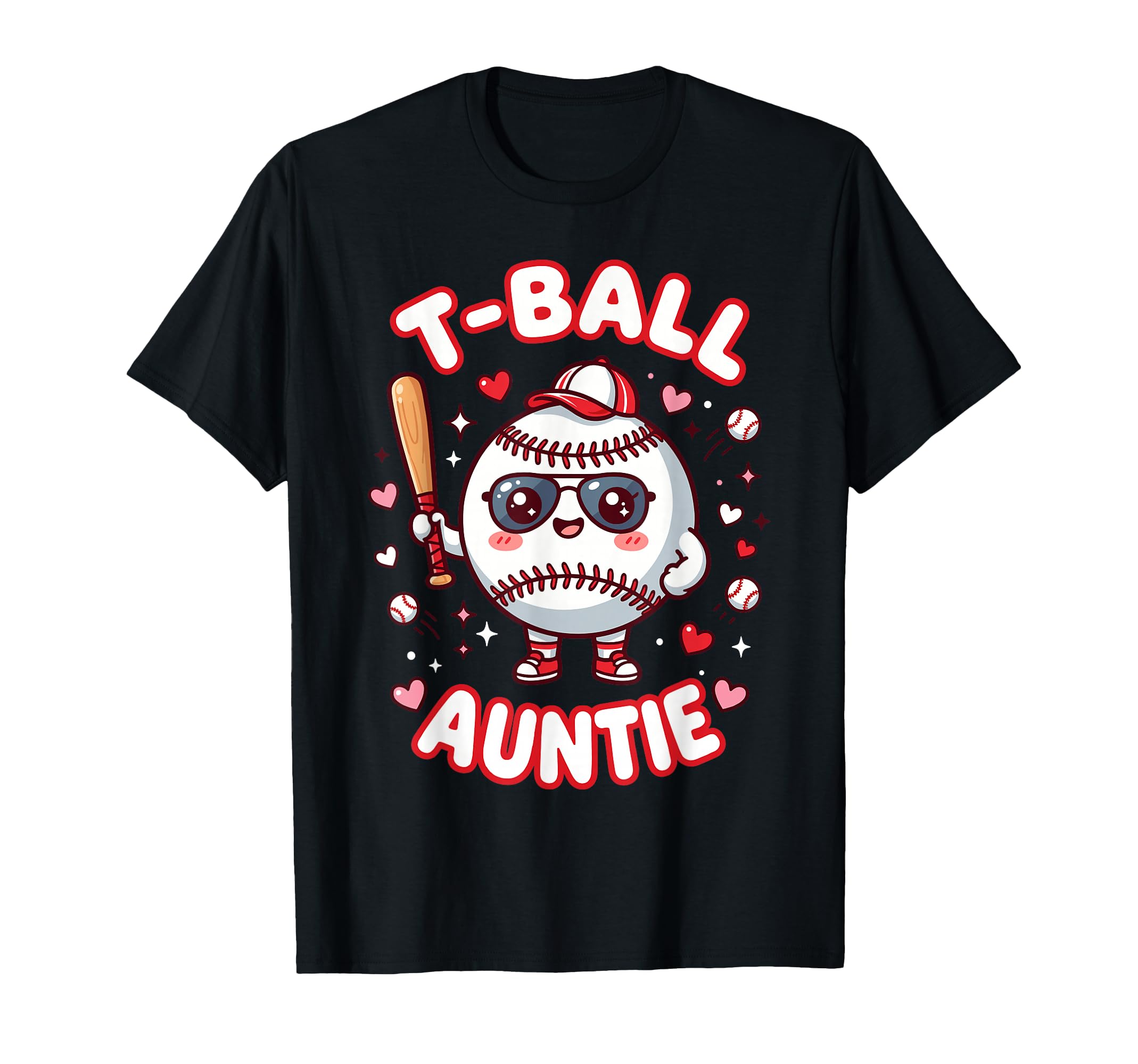 Funny T Ball Auntie Softball Ball T T-Shirt - Trendy Graphic Men Women - T-Shirt, Sweatshirt, Hoodie