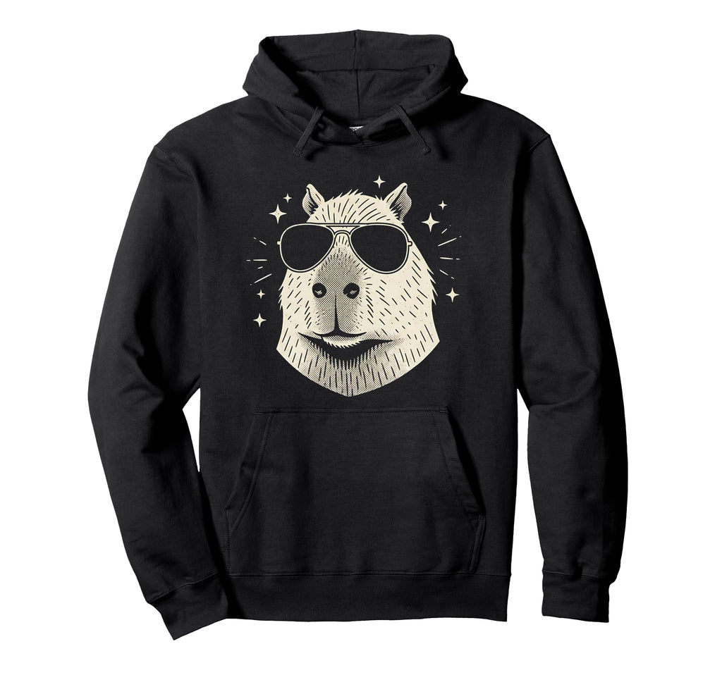 Y2K Capybara Sunglasses 90S 2000S Hoodie - Novelty Apparel for Adults - T-Shirt, Sweatshirt, Hoodie