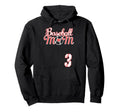 Baseball Mom Mothers Day 3 Baseball Hoodie - Graphic Print for Adults - T-Shirt, Sweatshirt, Hoodie
