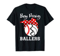 Busy Raising Ballers Funny Baseball T-Shirt - Minimalist Print for Adults - T-Shirt, Sweatshirt, Hoodie