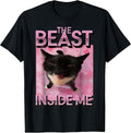 The Beast Inside Me Cat Meme t -shir - Adult & Kids T-Shirts, Sweatshirts & Hoodies apparel design preview 1