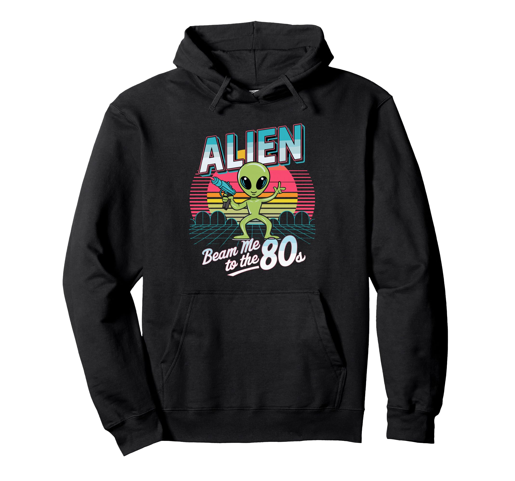 Alien To 80S Eighties Hoodie - Novelty Apparel Unisex - T-Shirt, Sweatshirt, Hoodie