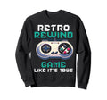 80S Arcade Nostalgia Pixel Art Sweatshirt - Aesthetic Graphic Men Women - T-Shirt, Sweatshirt, Hoodie
