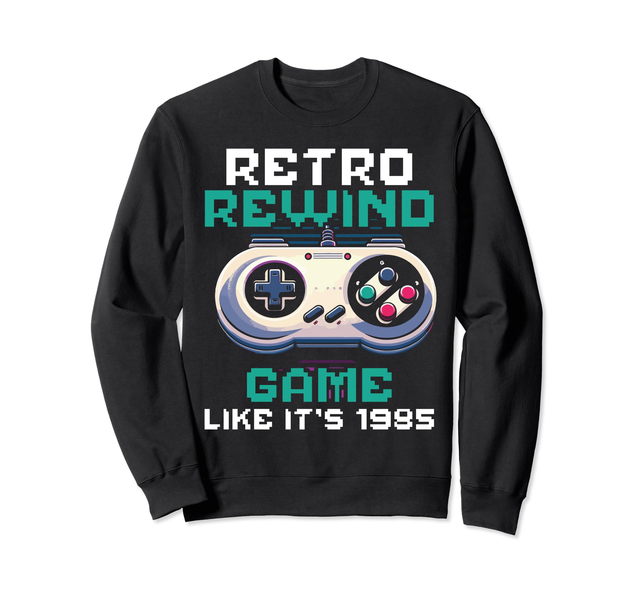 80S Arcade Nostalgia Pixel Art Sweatshirt - Aesthetic Graphic Men Women - T-Shirt, Sweatshirt, Hoodie
