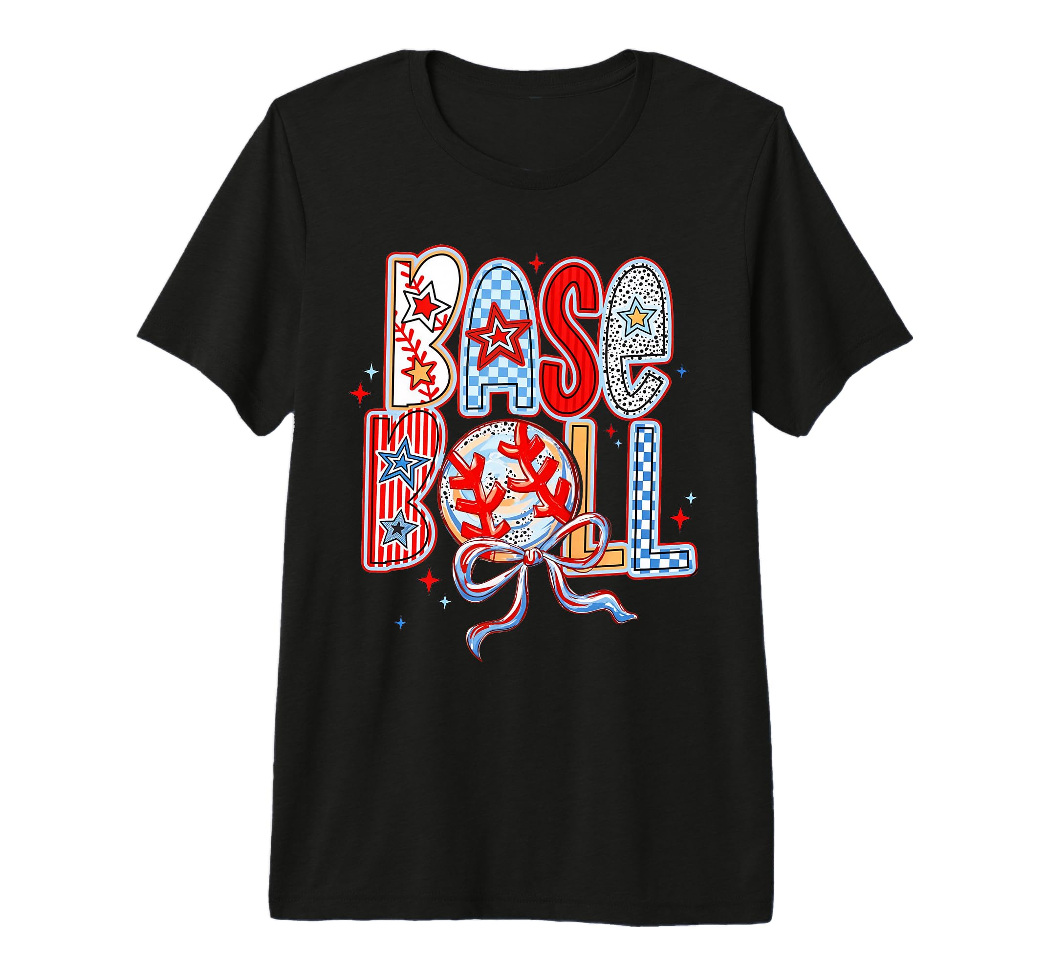Baseball Mama Checkered Baseball T-Shirt - Fun Novelty Design for Adults - T-Shirt, Sweatshirt, Hoodie