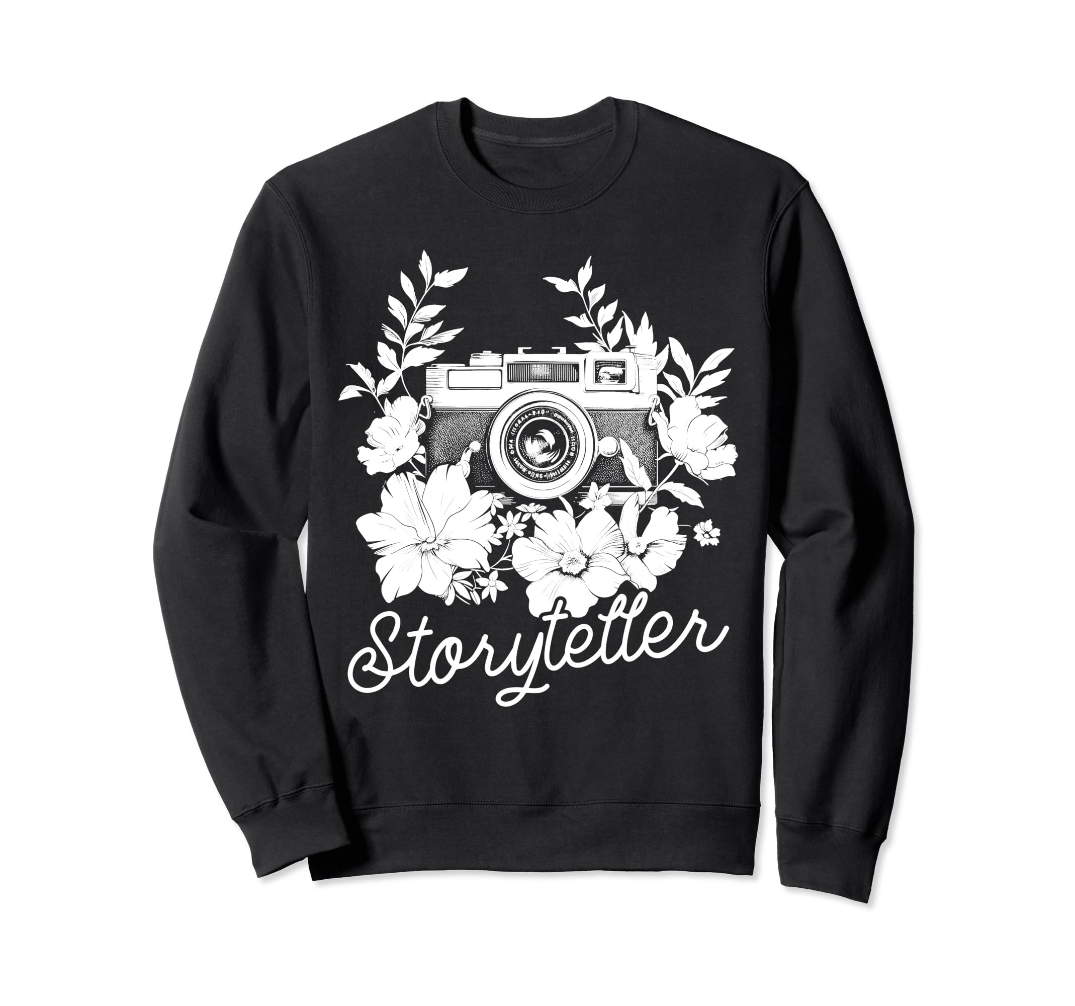 Photographer Storyteller Camera Sweatshirt - Fun Novelty Design for Adults - T-Shirt, Sweatshirt, Hoodie