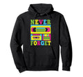 Never Forget 80S 90S Cassette Tape Hoodie - Minimalist Print for Adults - T-Shirt, Sweatshirt, Hoodie