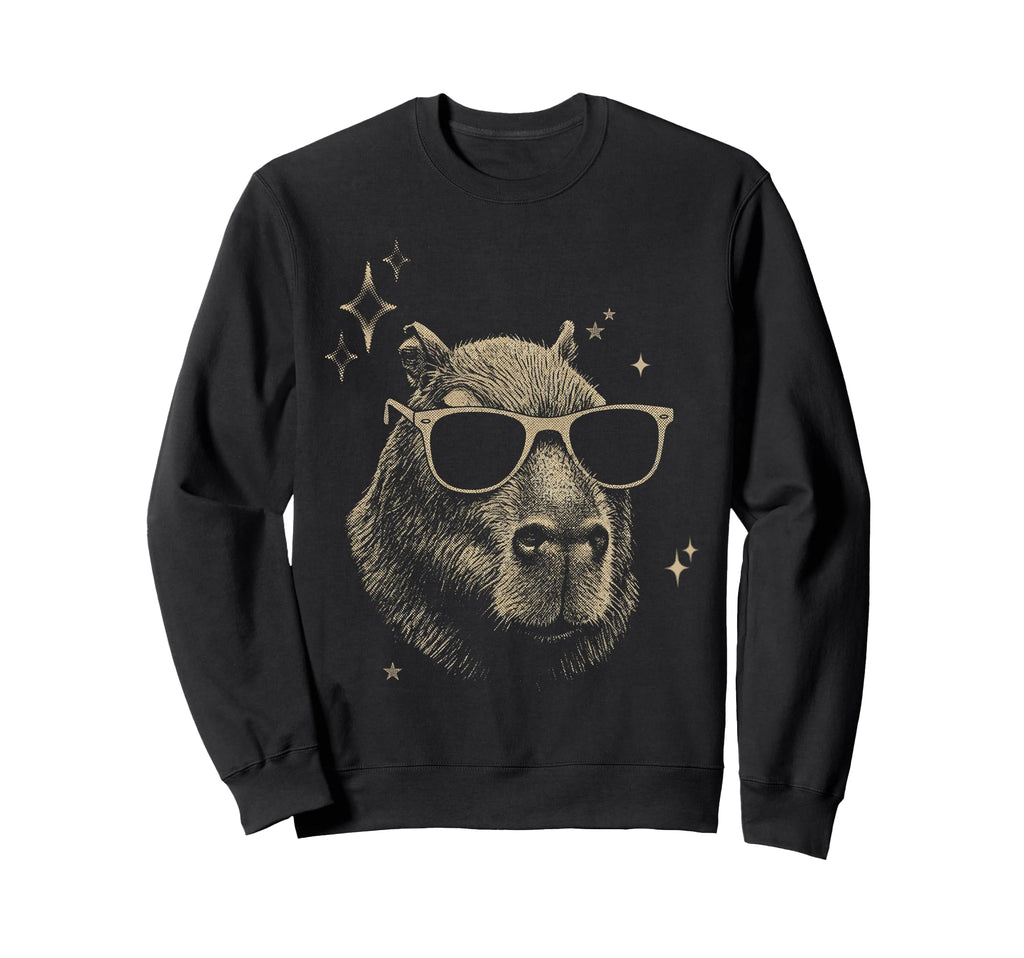 Y2K Capybara Sunglasses 90S 2000S Sweatshirt - Trendy Graphic Men Women - T-Shirt, Sweatshirt, Hoodie
