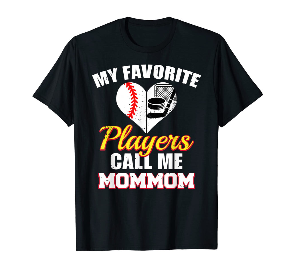 My Favorite Players Call Me Mommom T-Shirt - Aesthetic Graphic for Adults - T-Shirt, Sweatshirt, Hoodie