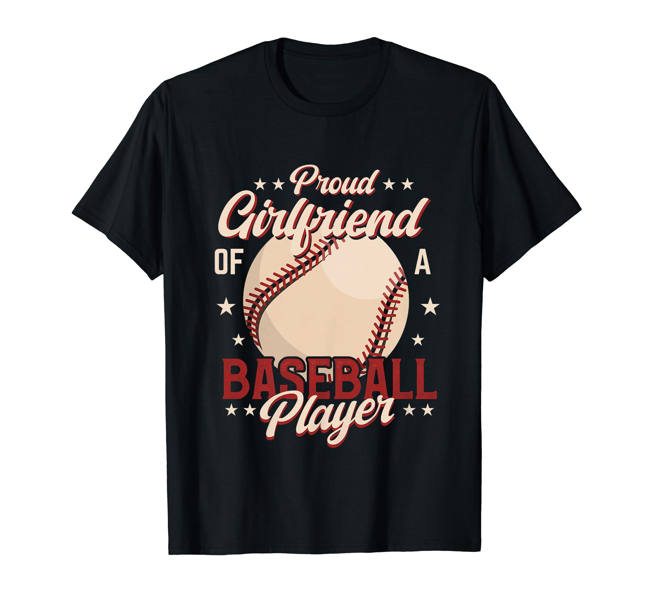 Proud Baseball Girlfriend Boyfriend T-Shirt - Custom Art Print for Adults - T-Shirt, Sweatshirt, Hoodie