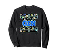 Gen X 80S Music Cassette Tape Dad Pattern Sweatshirt - Graphic Print Unisex - T-Shirt, Sweatshirt, Hoodie