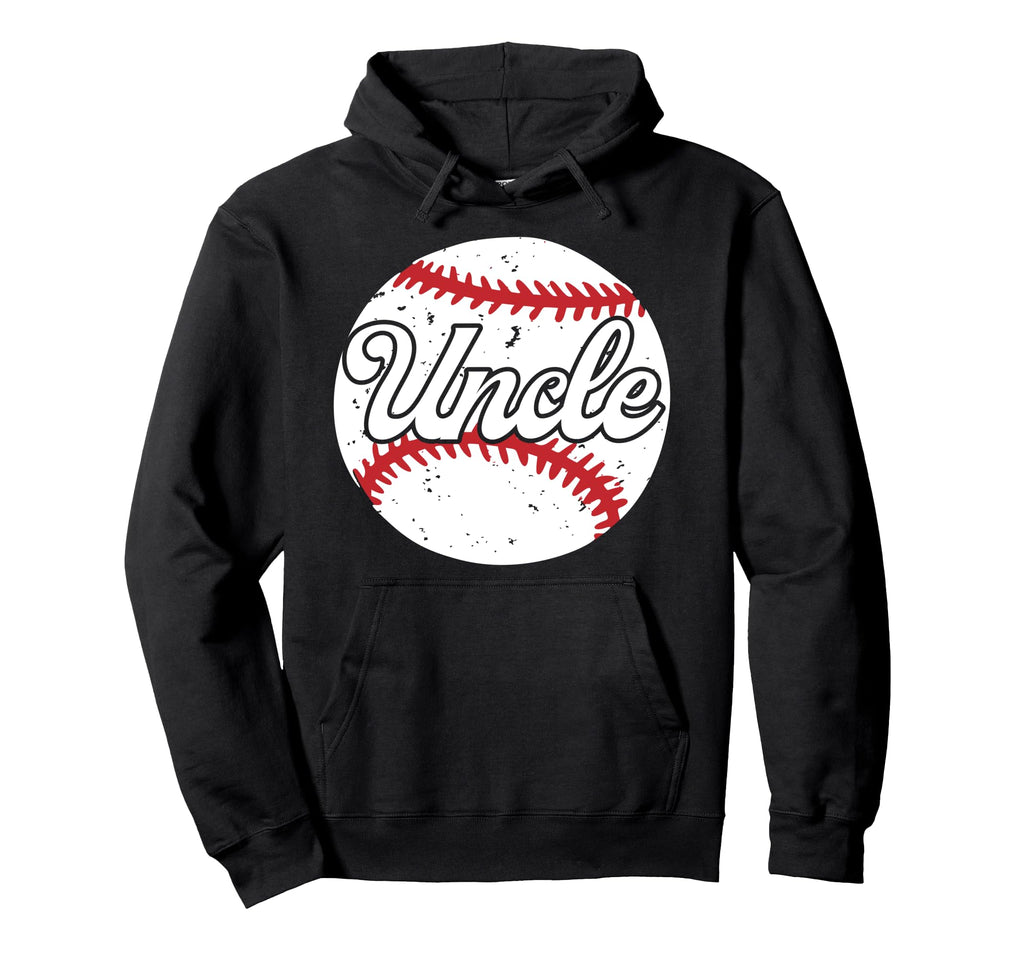 Uncle Baseball Player Uncle Hoodie - Casual Everyday Wear Men Women - T-Shirt, Sweatshirt, Hoodie