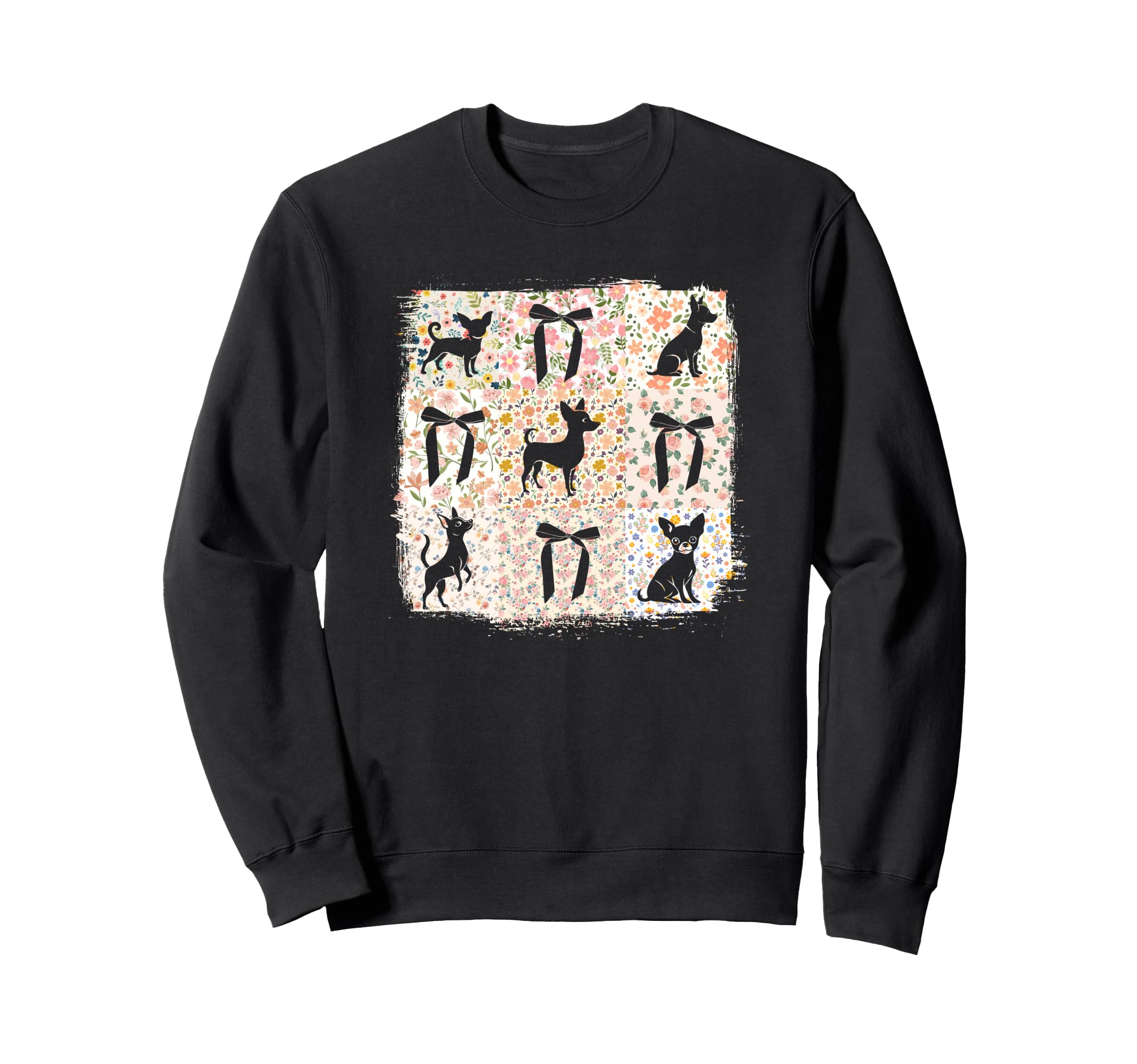 Boho Flower Chihuahua Dog Mom Sweatshirt - Fun Novelty Design Unisex - T-Shirt, Sweatshirt, Hoodie