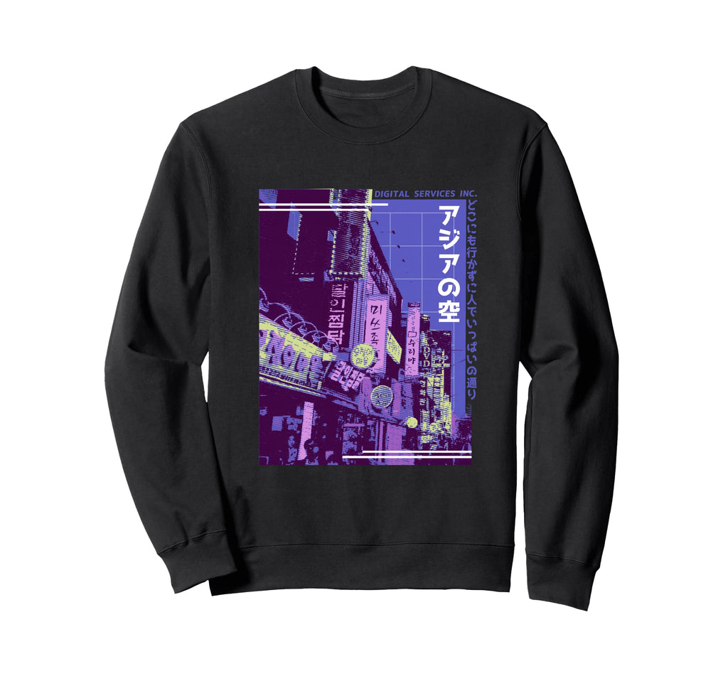 Aesthetic Vaporwave Japan 80S 90S Sweatshirt - Novelty Apparel Men Women - T-Shirt, Sweatshirt, Hoodie