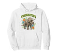Triceratops Groovy Floral Watercolor Hoodie - Trendy Graphic for Adults - T-Shirt, Sweatshirt, Hoodie