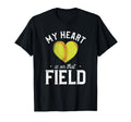 My Heart Is That Field Funny Baseball T-Shirt - Novelty Apparel for Adults - T-Shirt, Sweatshirt, Hoodie