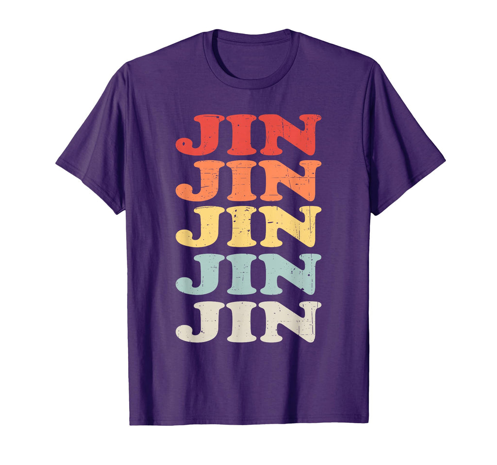Jin First Name Personalized Jin T-Shirt - Unique Graphic Men Women - T-Shirt, Sweatshirt, Hoodie